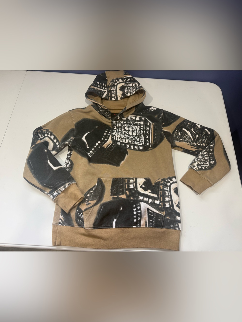 Air Jordan Hooded Sweatshirt - Tan & Black
